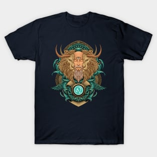 Leo Engraving Art T-Shirt